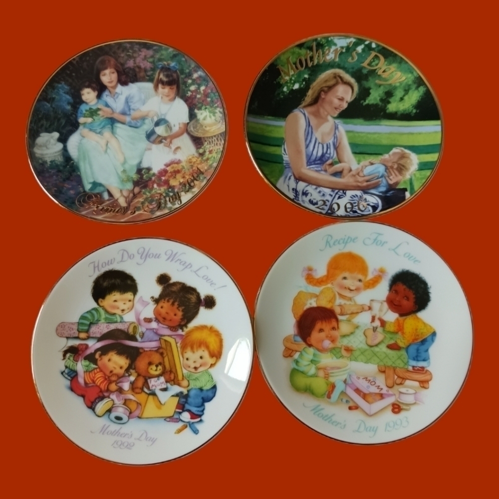 Avon mini porcelain collectors lot of 4 mothers day